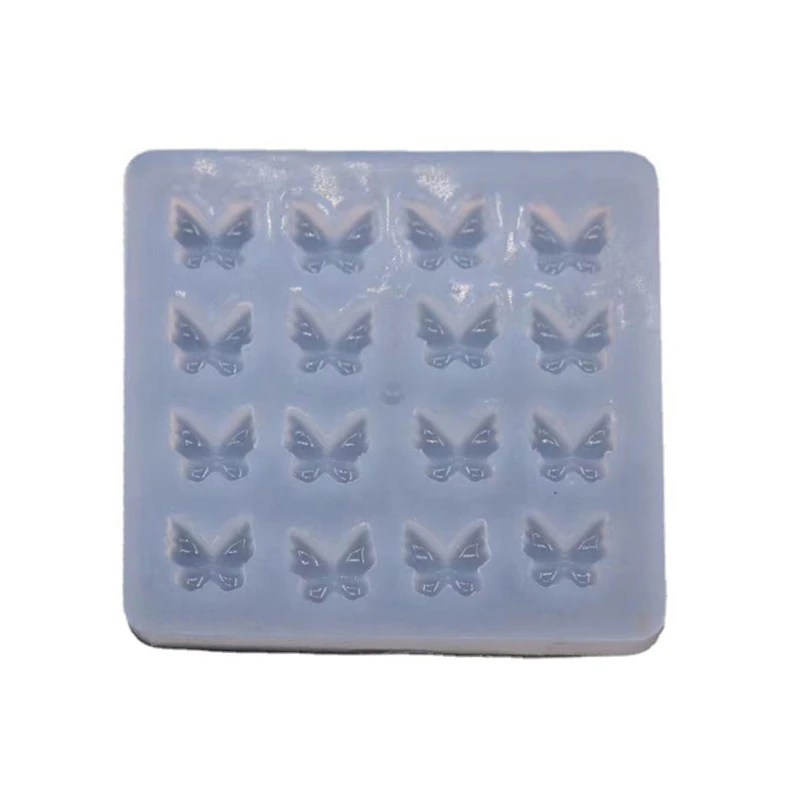 

Shiny Glossy Silicone Resin Molds Mini Butterfly Hairpin Mold DIY Keychain Pendant Jewelry Epoxy Resin Crafting Molds
