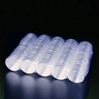 100 шт. 17 25 30 мм 8 Размеры прозрачный Пластик протектор капсулы контейнеры чехол для маркер Настольная игра коллекция монет держатель Коробки