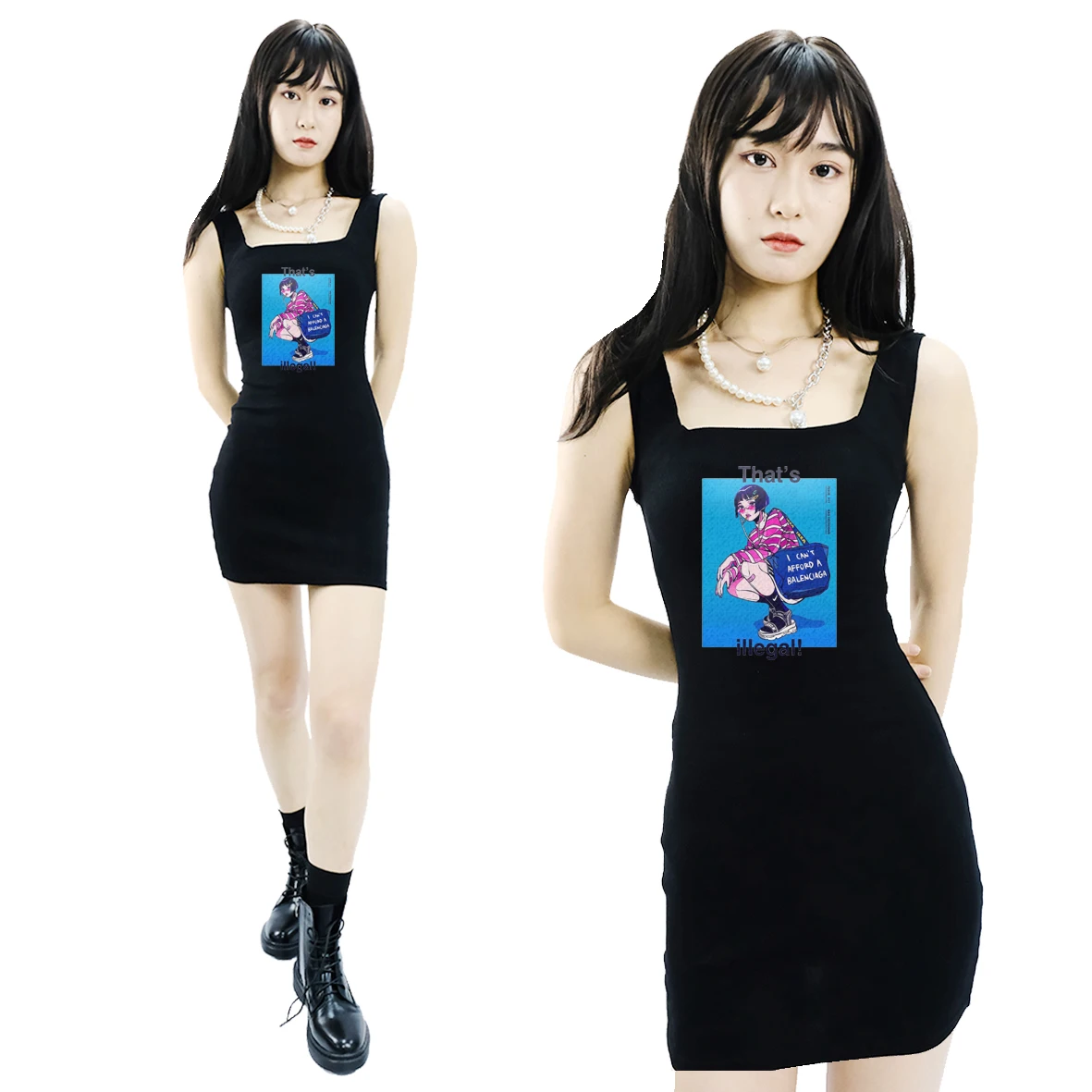 

Y2k Fun 90s Summer Women's Dress 2021 Halter Sleeveless Club Wear Bodycon Solid Girls Mini Vestidos Sundress Midi Dresses Party