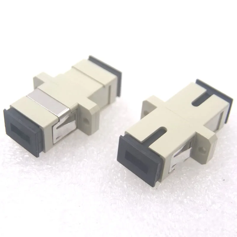 200pcs NEW Optical Fiber Connector SC/UPC Single Mode Simplex Million OM3 Coupler Adapter Flange WholesaleFree Shipping Brazil - купить по