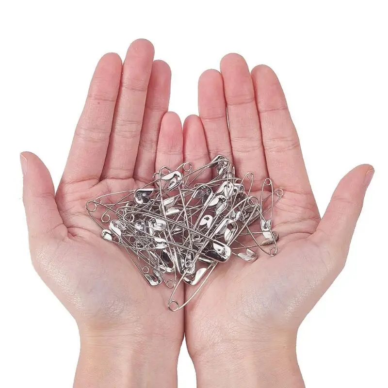 

220 pcs Silver DIY Sewing Tools Accessory Metal Needles Brooch Clothing Tag Metal Needles Large Safety Pin Apparel Accessories