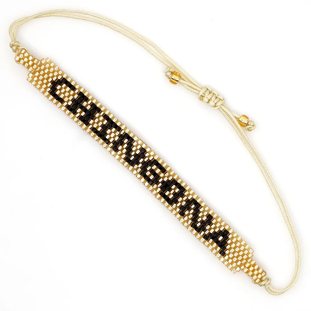 Браслет SHINUS BOHO CHINGONA-Power Letter MIYUKI Pulseras Mujer Moda 2019 браслет в форме сердца для женщин