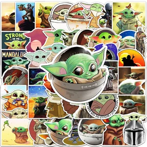 103050pcs baby yoda stickers disney star wars decal diy water bottle phone case bicycle waterproof cartoon kids sticker toys free global shipping