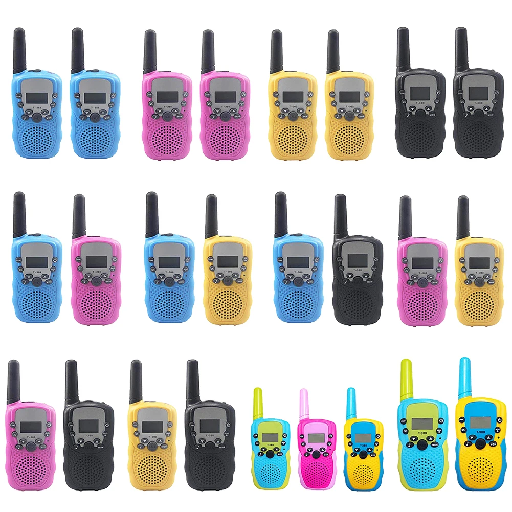 

2PCS celular Handheld Transceiver Highlight Phone Radio Interphone 6KM Mini Toys Kids Walkie Talkie Talkie Walkie Gifts Boy Girl