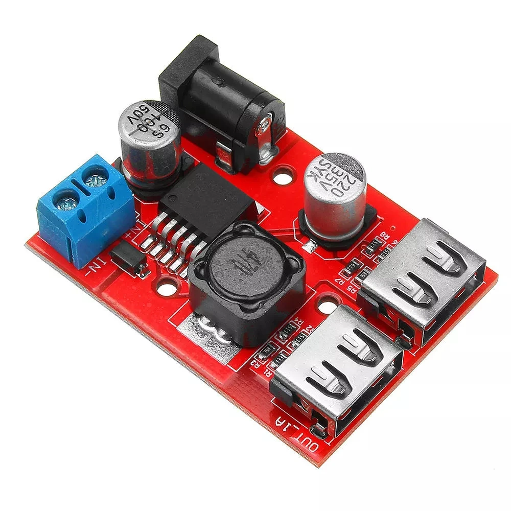 LM2596S двойной USB-порт 9 В/12 В/24 В/36 В до 5 | Электроника