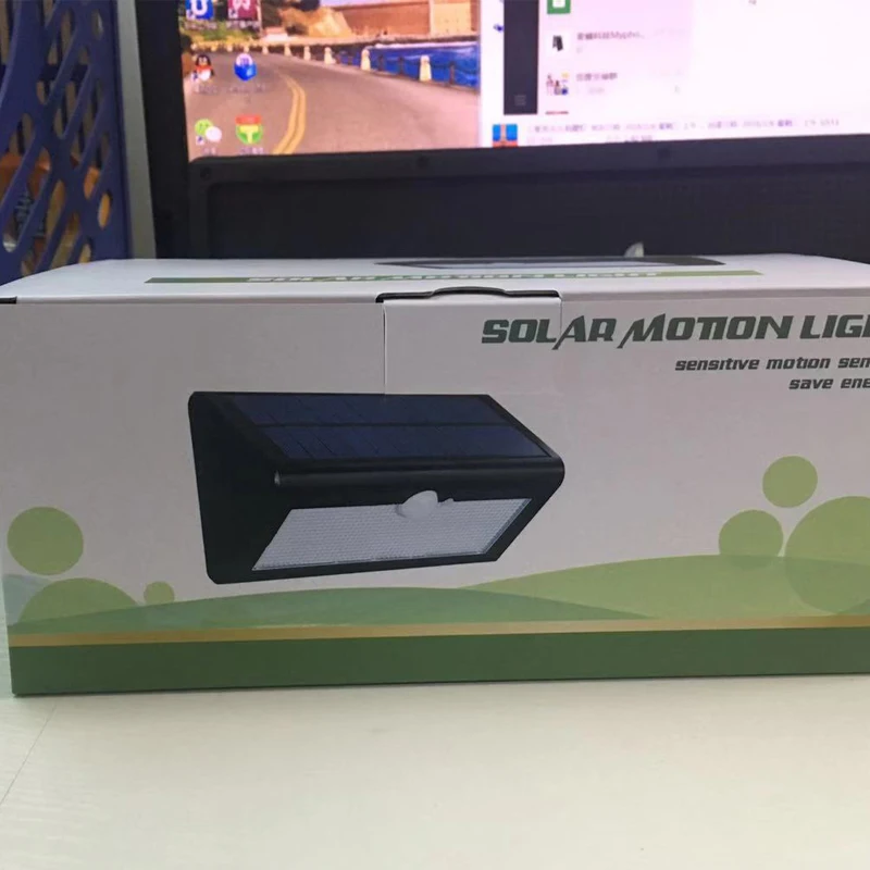 Настенный светильник на солнечной батарее для патио водонепроницаемый датчик