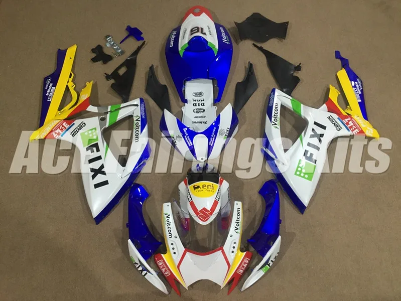 

New ABS Motorcycle Whole Fairings Kit Fit For SUZUKI GSX-R600 GSX-R750 06 07 600 750 K6 GSXR 600 750 2006 2007 Nice FIXI