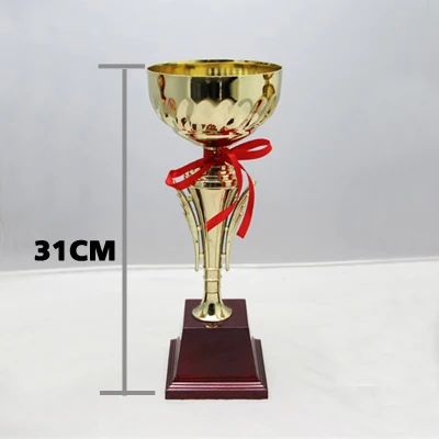 Bowl 31cm Награда в виде звезды Кубок Бесплатно индивидуальные золотое покрытие награда ремесло для детей спортивной игры победитель сувенир стимулирующие игрушки Trofeos - Цвет: Bowl 31cm