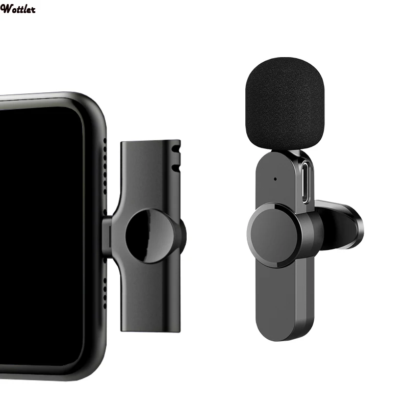 

Live Broadcast Mic Wireless Microphone System USB C Video Recording Mic for Type C for iOS Cellphone Mobile Phone Tablet