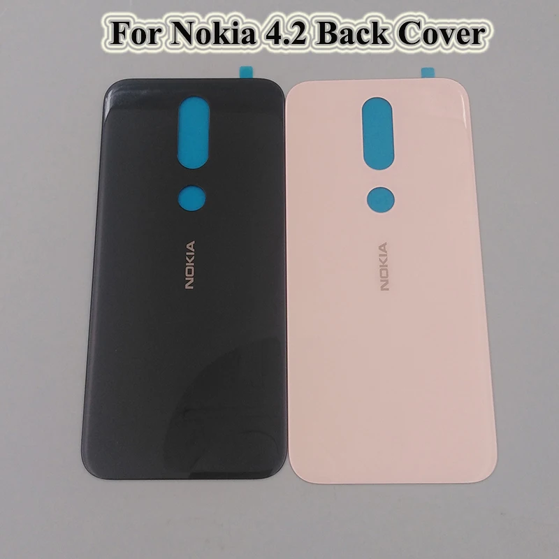 

Новая Задняя стеклянная крышка для Nokia 4,2 TA-157, задняя крышка батарейного отсека, задняя крышка корпуса, запасные части для Nokia4.2 и логотип