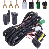 car fog light lamp wiring harness socket wire connector with 40a relay onoff switch kits fit led work lamp tor toyota tool