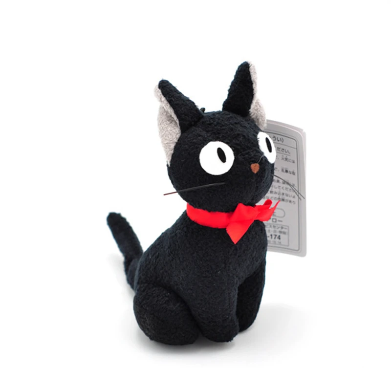 

Chaveiro de pelúcia para estúdio ghibli hayao miyazaki kiki, brinquedo de pelúcia preto jiji fofo mini gato preto