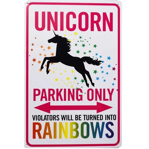 

Decorative Signs Parking Only Tin Sign Funny Metal Wall Decorations For Kids Room Decor Gift For Girls 12x8 Inches