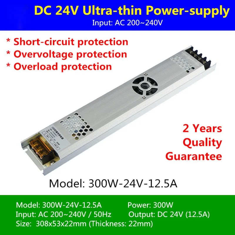 

12V ultra thin light box power supply 24V LED advertising light with no stroboscopic built-in long voltage stabilized switching