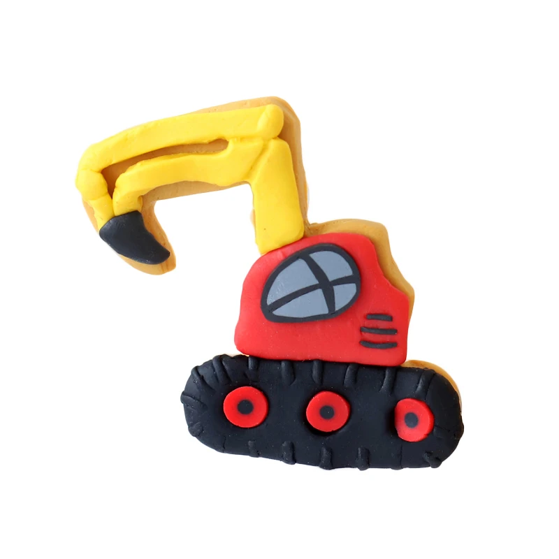 

Engineering Construction Vehicle Decoration Traffic Sign Star Cake Topper for Boy's Birthday Party Baking Supplies Gifts