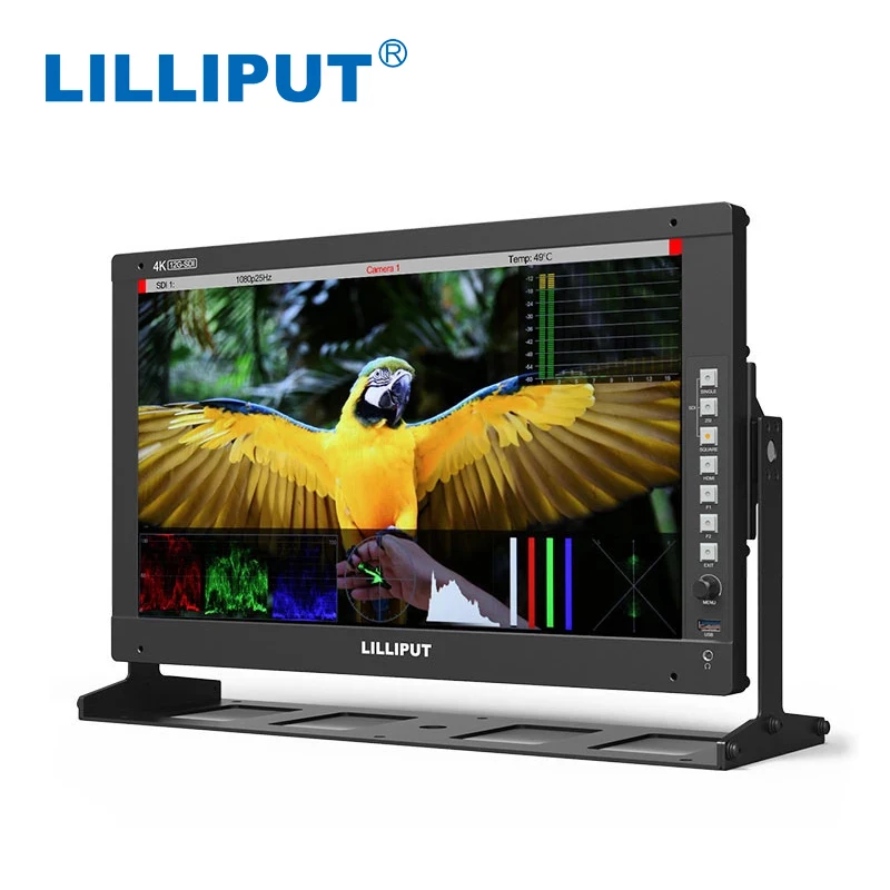 

LILLIPUT Q17 17.3 Inch PRO 12G-SDI 4K HDMI 2.0 3D-LUT Remote Control Production Broadcast HDR Monitor for Camera with Audio Vect
