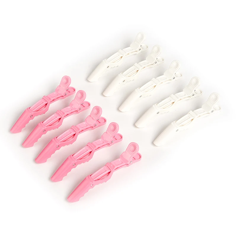 

5pcs Matte Sectioning Clips Clamps Hairdressing Hair Style Plastic Hair Clip Hairdressing Clamps Claw Section Alligator Clips