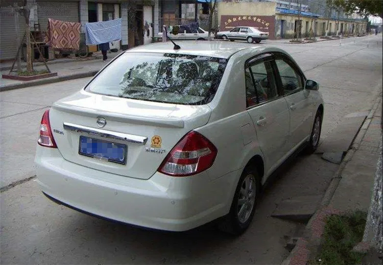 Спойлер для NISSAN TIIDA 2006-2009 высококачественный спойлер из АБС-пластика