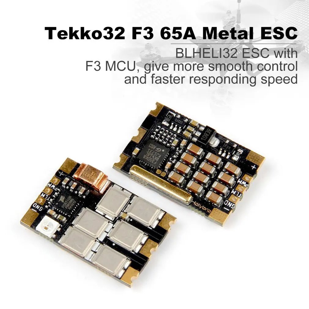 Holybro Tekko32 F3 металлический ESC 65A BLheli_32 DShot1200 3-6S ESC w/F3 MCU& WS2812B светодиодный для радиоуправляемого дрона