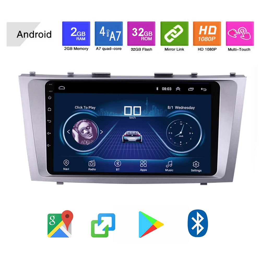 2din Android 10 1 автомобильный Радио мультимедийный видео плеер навигация GPS для Toyota Camry