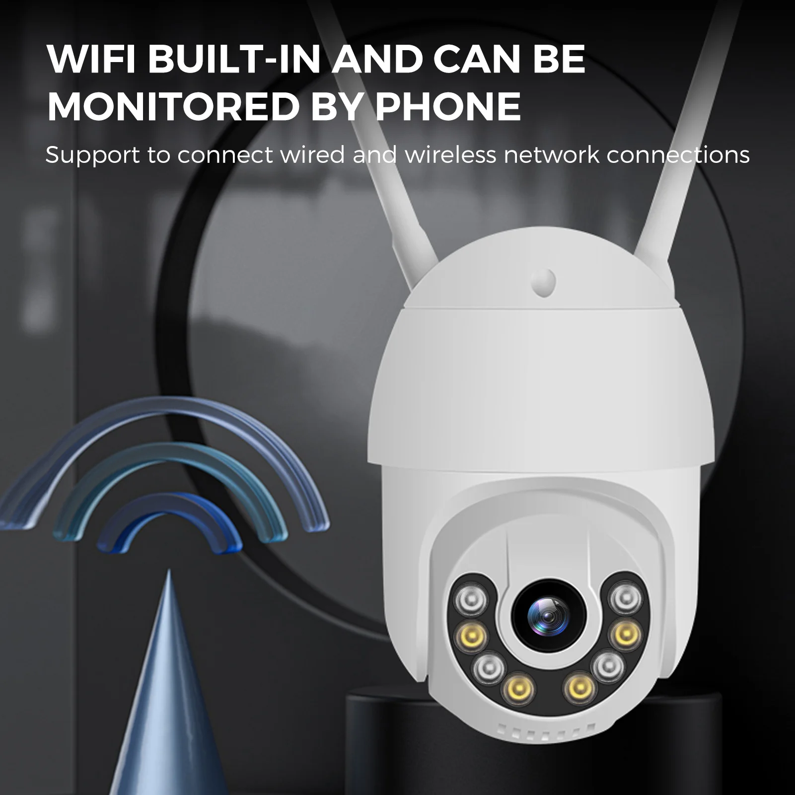 камера видеонаблюдения видеонаблюдение Hiseeu 3 Мп Wi-Fi угол наклона 360 ° поддержка