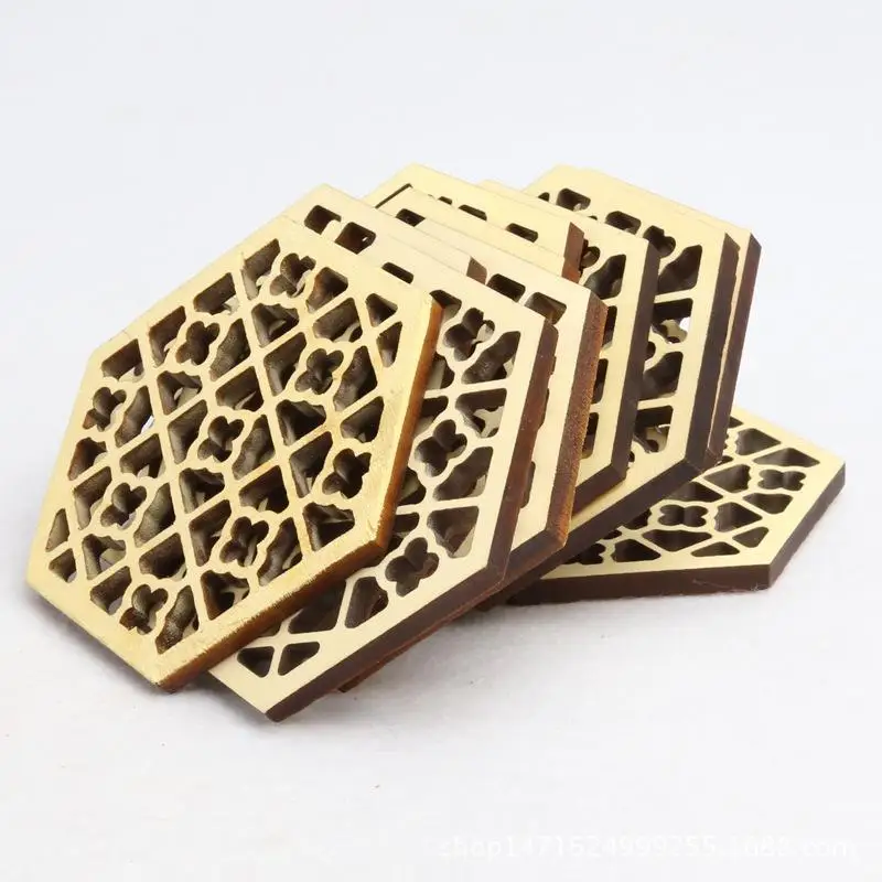 Mounchain Wooden Hexagonal Embossed Erhu Sound Window Solid Wood Urheen Accessory | Спорт и развлечения