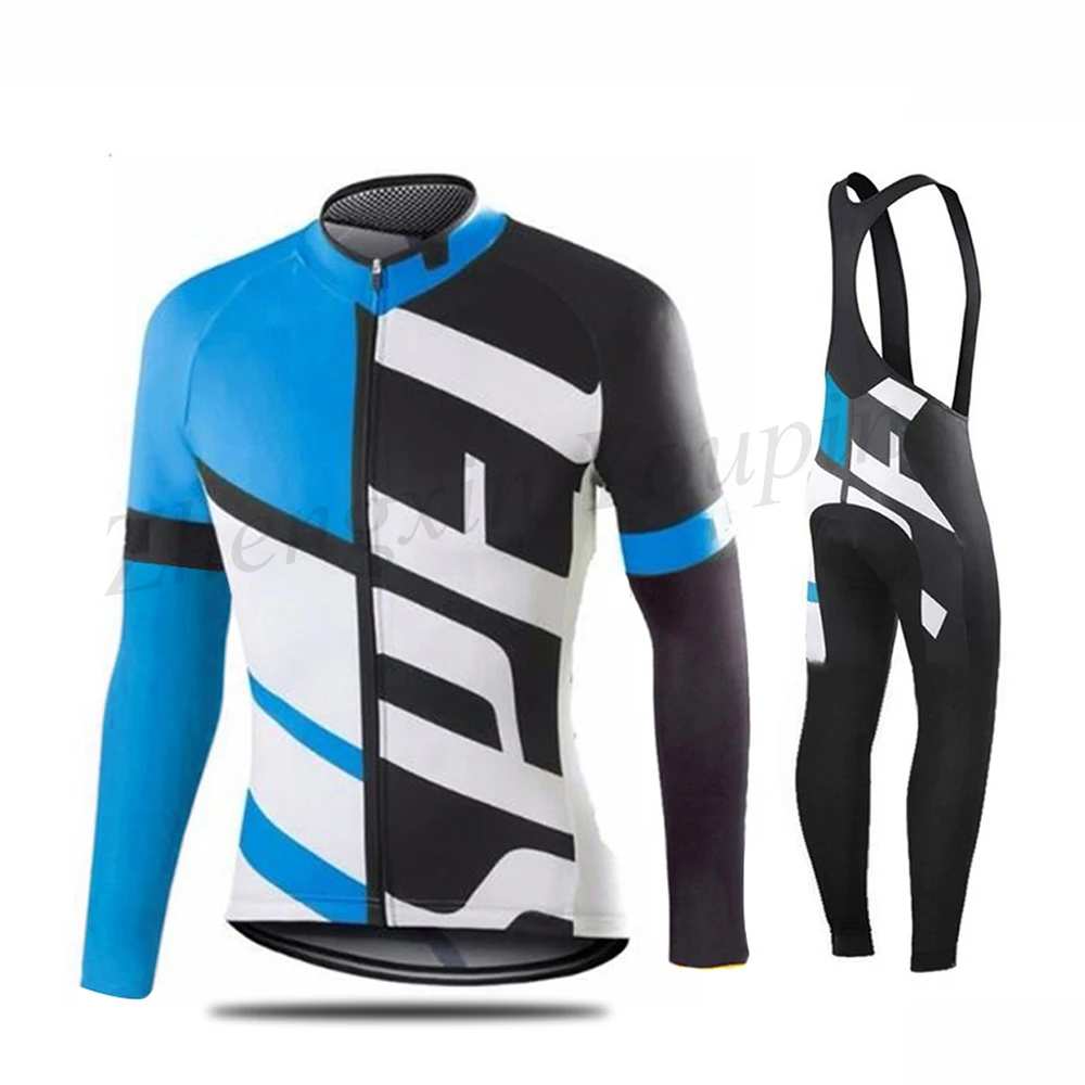 

2020 Men Cycling Clothing Long Sleeve Jersey Set Strave Running Sport Spring Autumn Team Uniform Breathable Casual Wear Suit