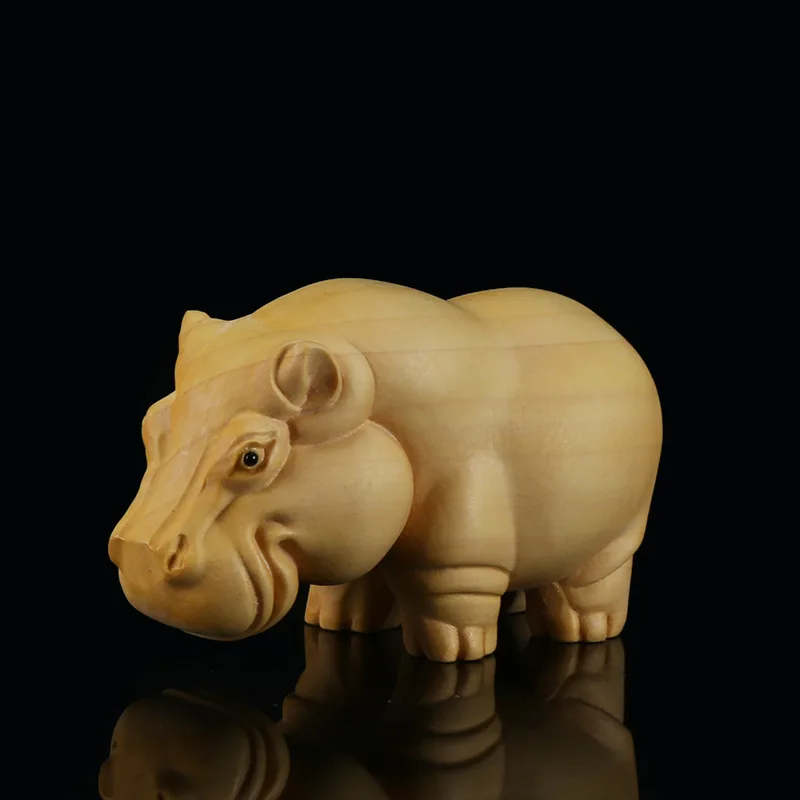 Статуэтка слона самшит резьба носорог бегемот ручная работа животные по дереву
