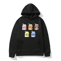 haikyuu milks anime print hoodie kawaii pattern unisex fallwinter fashion polar fleece sweatshirt college student hoodies new