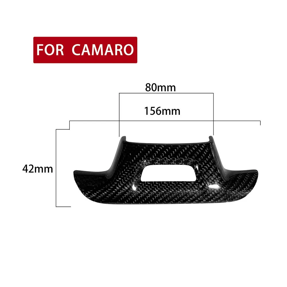 

Car Carbon Fiber Steering Wheel Cover Trim Car Stickers Panel Cover Decorative Moulding Accessories For Ford Mustang 2015-2020