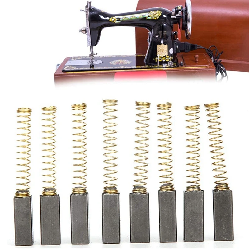 

100Pcs Carbon Motor Brushes Set Sewing Machine Replacement Accessories for Household Sewing Machine