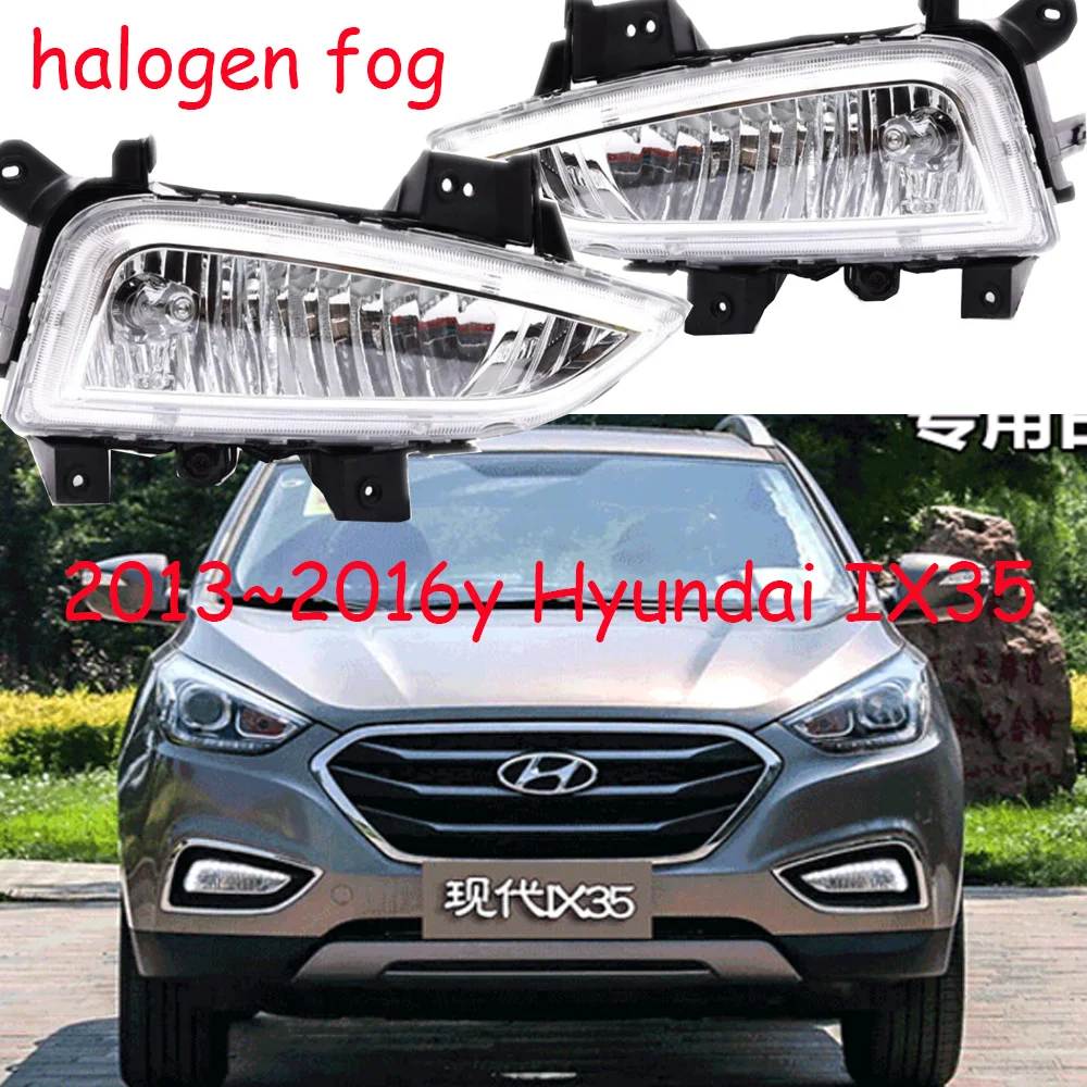 1 шт. передний бампер автомобиля фары для Hyundai TUCSON ix35 галогеновая лампа фар 2013 ~ 2015y