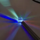 X-кубическая Призма Оптическое стекло 15X15X15mm преломляющее многоцветное экспериментальное обучение
