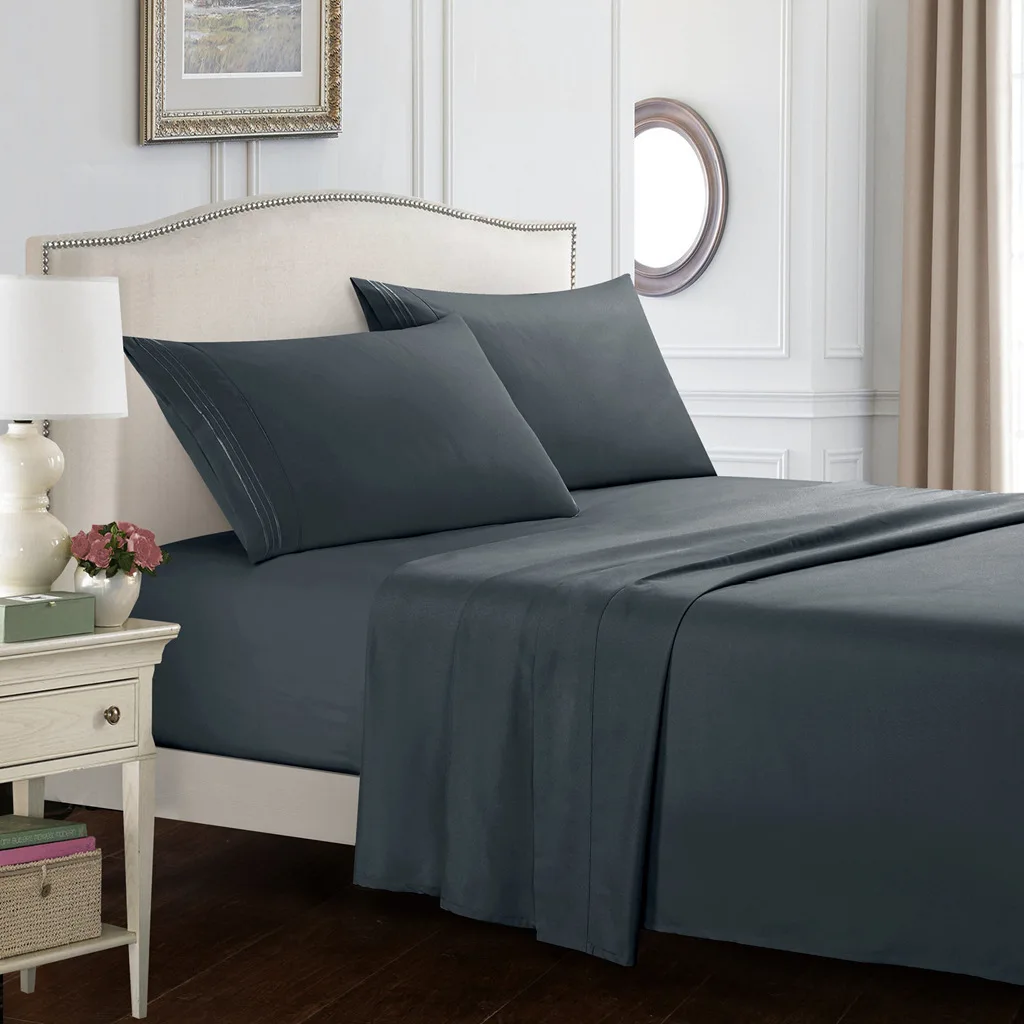 

ELKA Simple and Plain Three-thread Embroidered Craft Bedding Four-piece Set Oceania