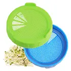 Комплект из 2 предметов с широким горлышком банки с закручивающейся крышкой прорастания крышками Пластик Экран фильтр крышки длительного хранения крышки бутылки для выращивания брокколи гранулированная люцерна