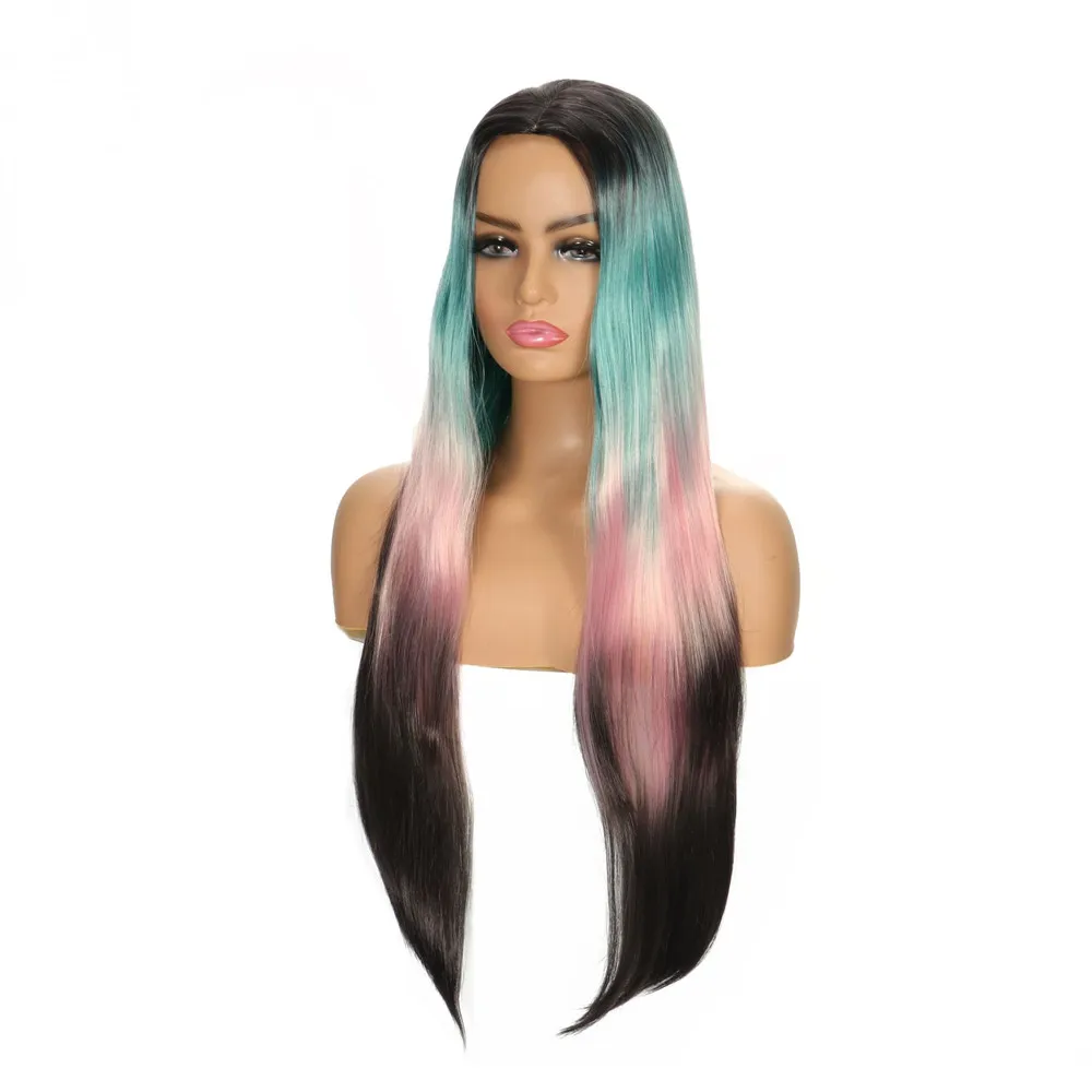 

Synthetic Wigs For Women Heat Resistant Natural Middle Part Cosplay Party Lolita Hair Wigs Halloween Costumes For Women
