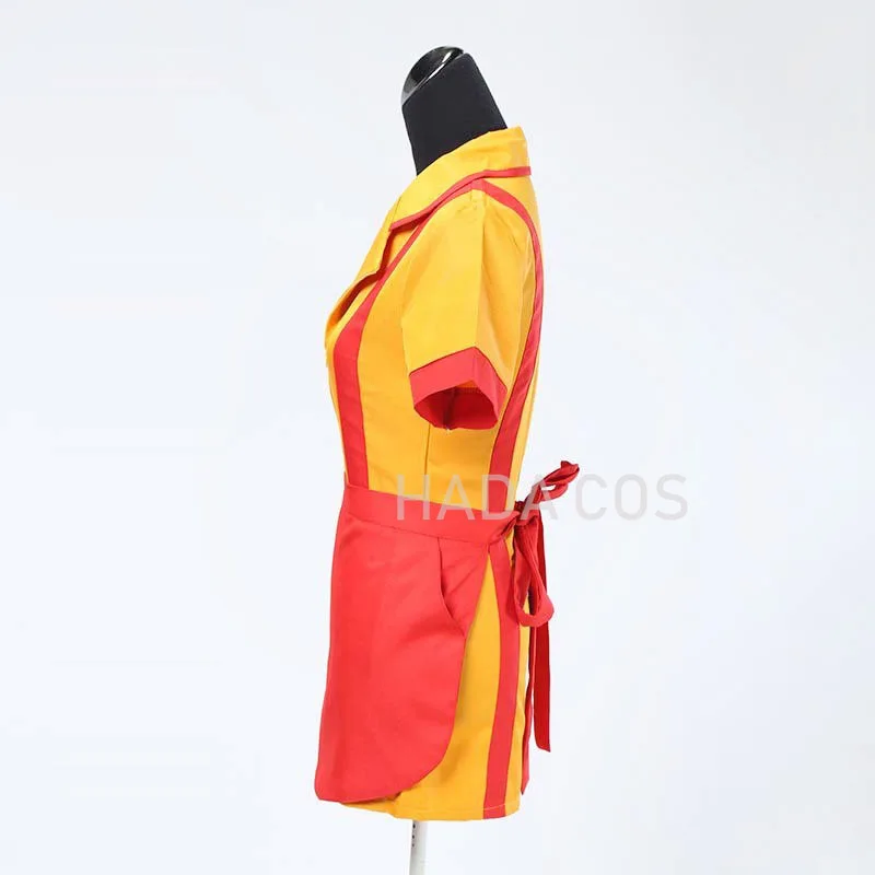 Custom Made 2 Broke Girls Cosplay Costume Halloween Outfit Max Black Caroline Wesbox Channing Sexy Suit Maid Apron Dress |