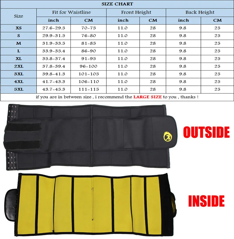 Мужской утягивающий корсет NINGMI из неопрена пояс для коррекции фигуры размера