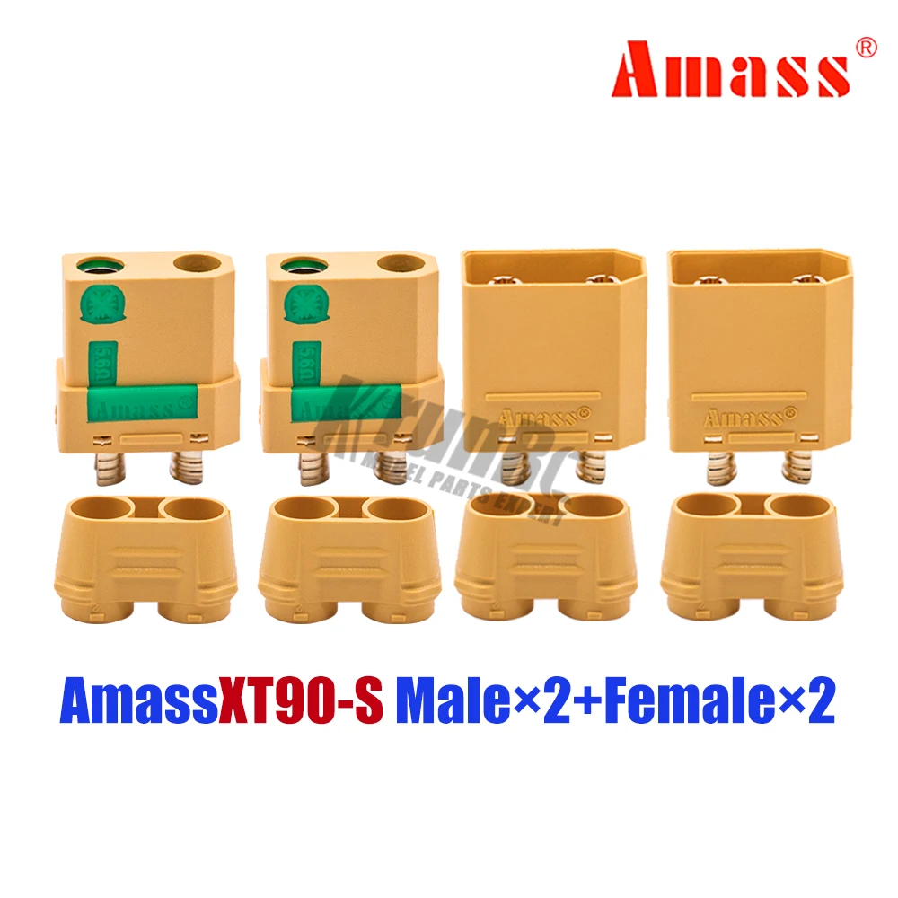 XT90S 2Male 2Female 2 пары XT90-S штекер XT90 обновления огнеупорные стреляющая Зажигалка для дистанционно управляемого летательного аппарата мужского и женского пола - Цвет: XT90S 2Male 2Female