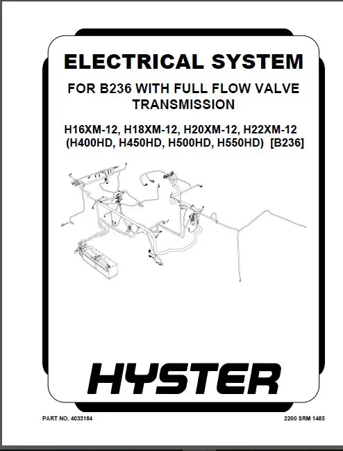 Hyster 2011 руководства по обслуживанию для Европы и США|service manual|hyster manuals |