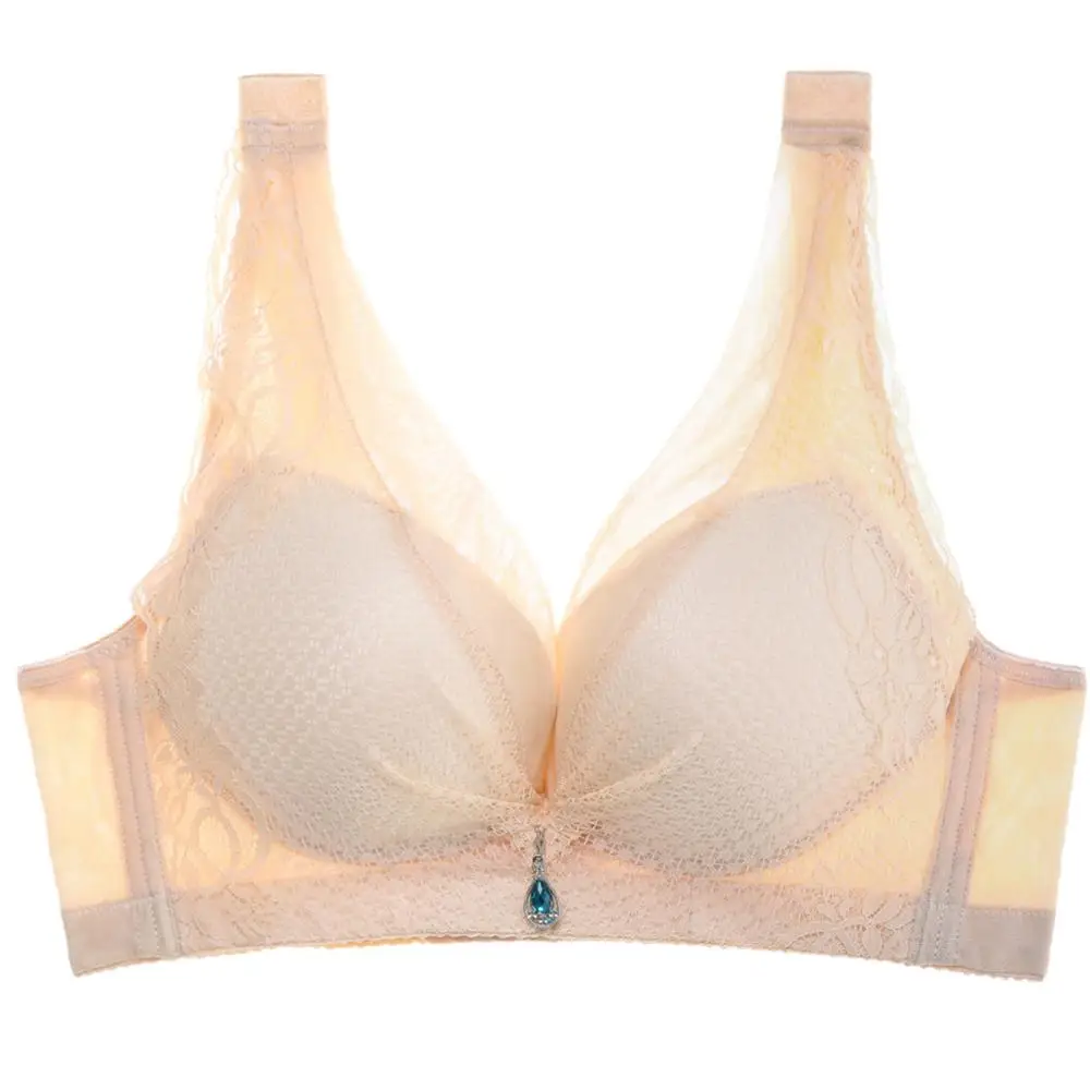 Комфортный беспроводной бюстгальтер с глубоким вырезом нижнее белье широкими