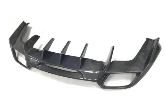 Реальные углеродного волокна передний задний бампер спойлер багажника диффузор