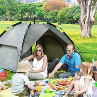 fully automatic outdoor portable tent rainproof equipment for family camping trip quick open picnic field tent