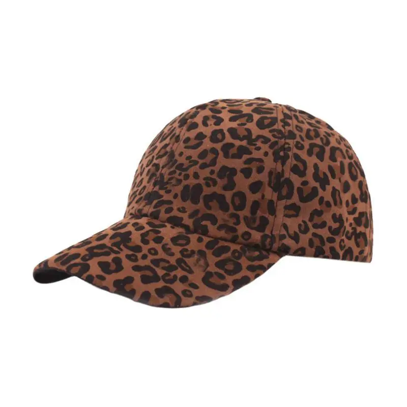 

Autumn Baseball Cap Women Adjustable Dad Hat Organic Cotton Leopard Cheetah Print
