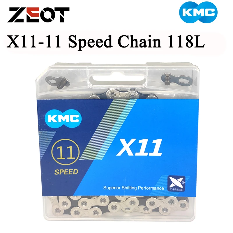 Цепь для горного велосипеда KMC X11.93 X11 с оригинальной коробкой и волшебной кнопкой
