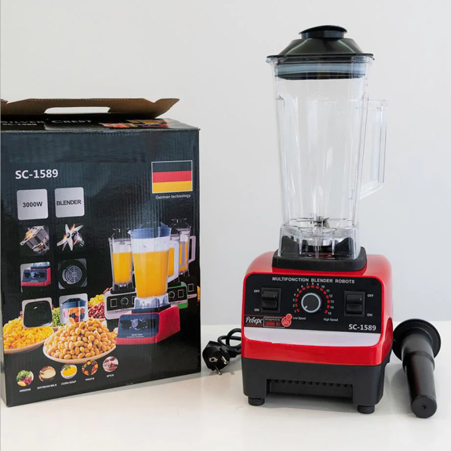 

3000W Heavy Duty Commercial Grade Timer Blender Mixer Juicer Fruit Food Processor Ice Smoothies BPA Free 2L Jar