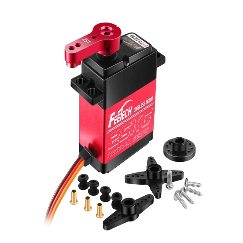 

FEETECH FI7622M FI7635M Digital Servo 180 Degree 7.4V 25kg.cm /35kg.cm Magnetic Steel Gear RC Servo Metel For RC Car Pocket Dron