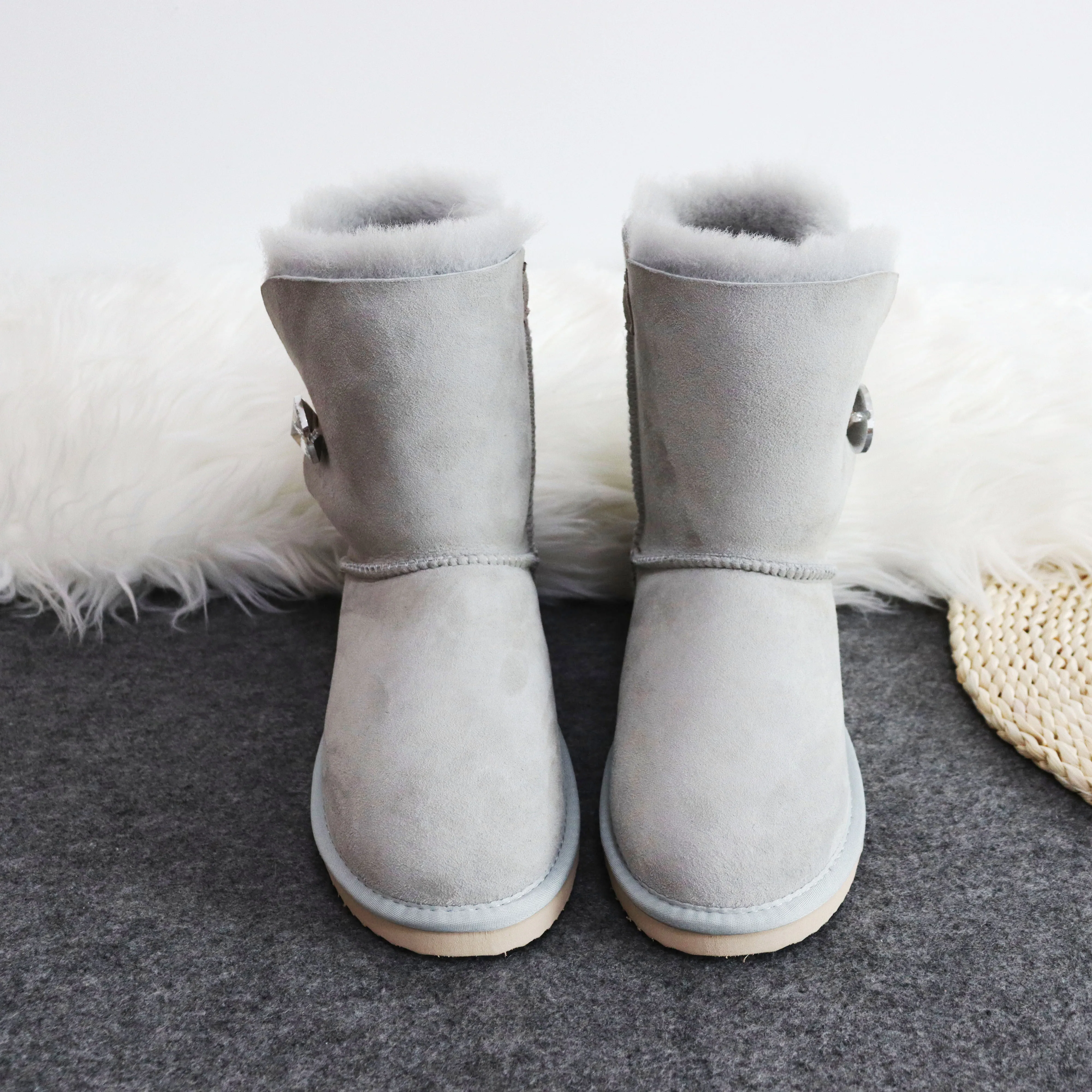 

Natural Fur Shoes Women 2020 New Arrival 100% Real Sheepskin Brand Classic Woman Snow Boots For Women Winter Boots