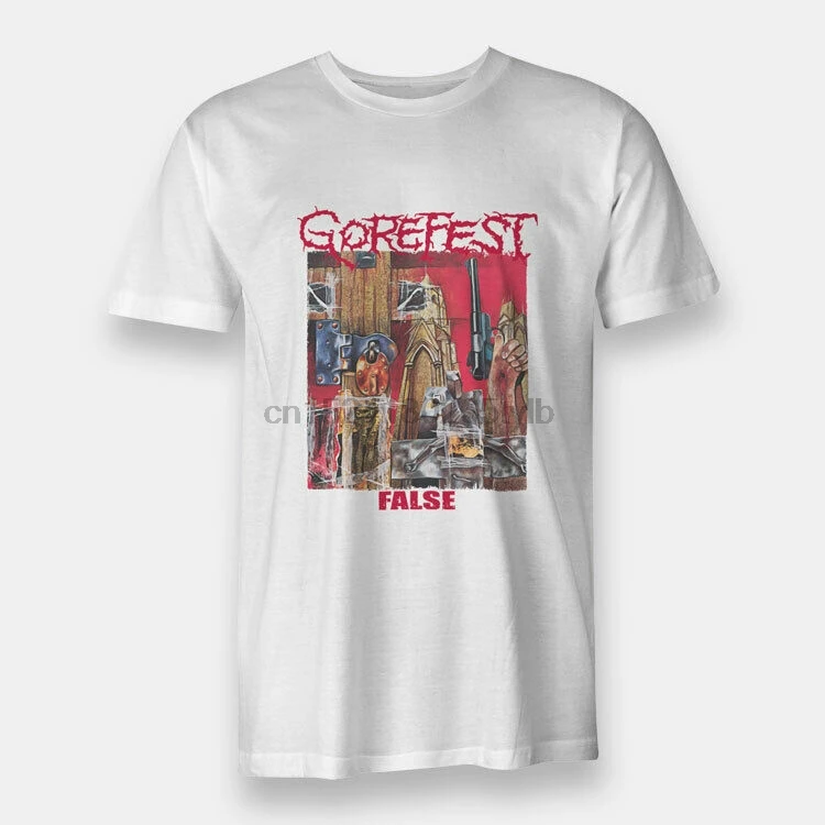 The Death Metal False Gorefest футболки белые S-3XL мужские |