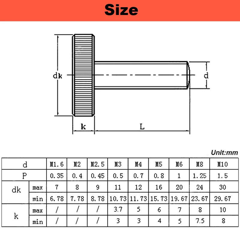 304 Stainless Steel Flat Head Handle Thumb Screw GB835 Knurled Big Round Adjusting Bolt Advertising Nail M3 M4 M5 M6 | Обустройство